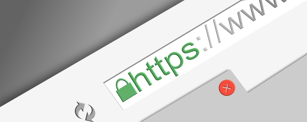 HTTPS indicator in the browser tab