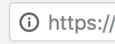 Indicator of mixed HTTPS and HTTP pages.