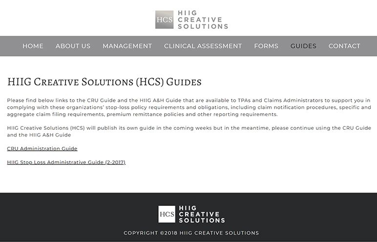 HIIG Creative Solutions - guides page
