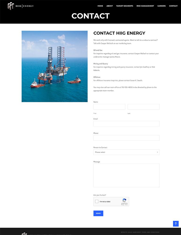 HIIG Energy - contact page