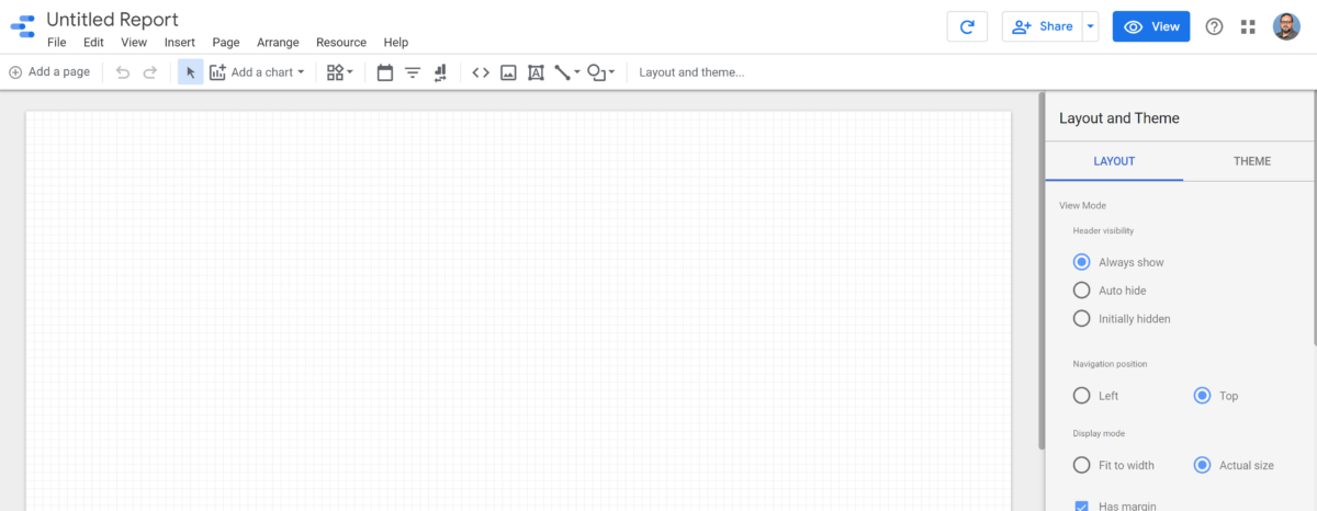 Google Data Studio – Part 3: Your First Report