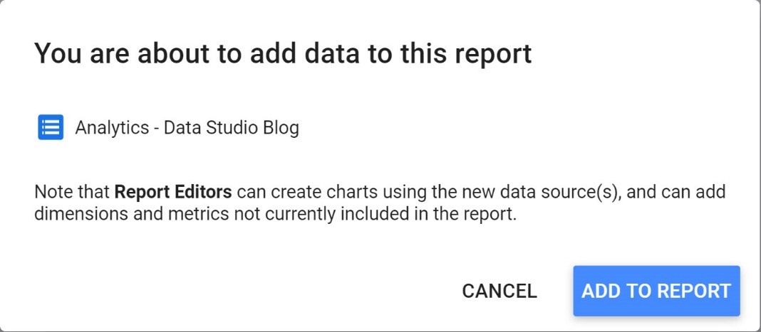 Google Data Studio – Part 3: Your First Report