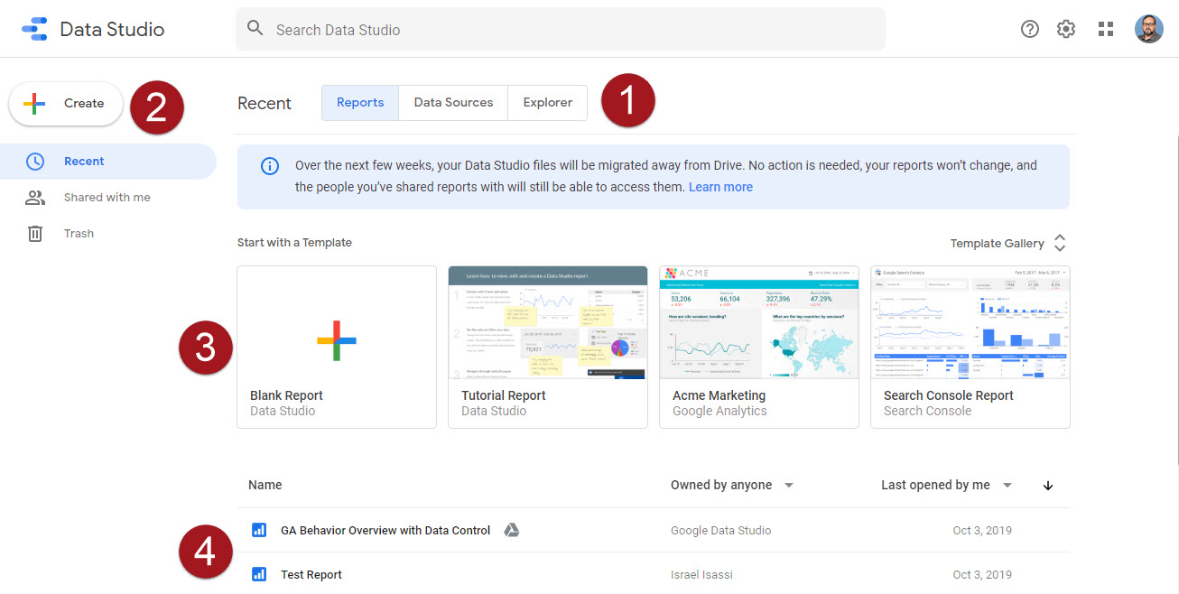 Google Data Studio – Part 2: Overview of the Interface and Connecting ...